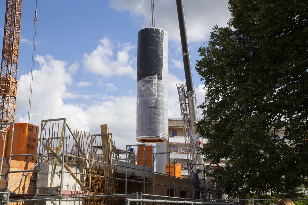 Wärmespeicher für Solarhaus in Cottbus